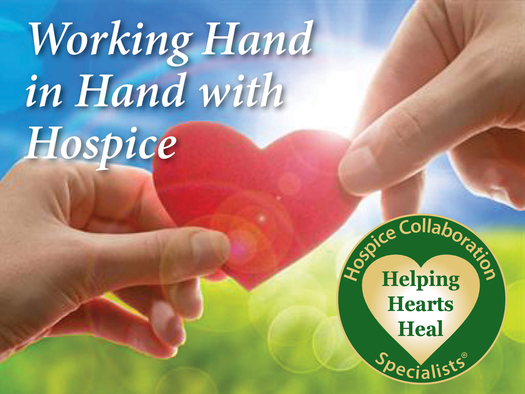 Heart ornament in couples cupped hands